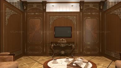 Интерьеры (INT_0018) 3D модель для ЧПУ станка